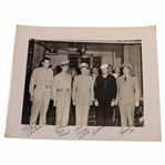 Lawson Little, Chick Harbert, Jimmy Thompson & Others Signed Original Photo In Uniform JSA ALOA