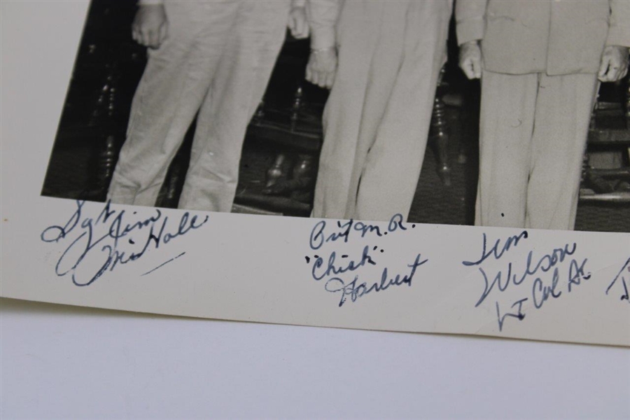 Lawson Little, Chick Harbert, Jimmy Thompson & Others Signed Original Photo In Uniform JSA ALOA