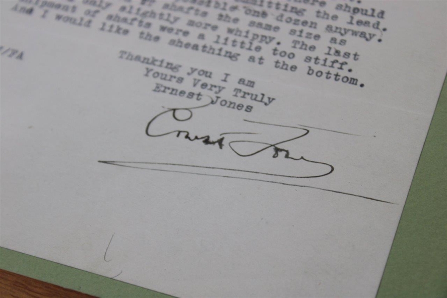 Two (2)Ernest Jones Signed 1935 Typed Letters