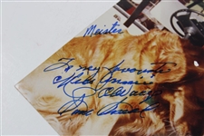 Sam Snead Signed 'Meister' Golden Retriever in Golf Cart Personalized 8x10 Photo JSA ALOA
