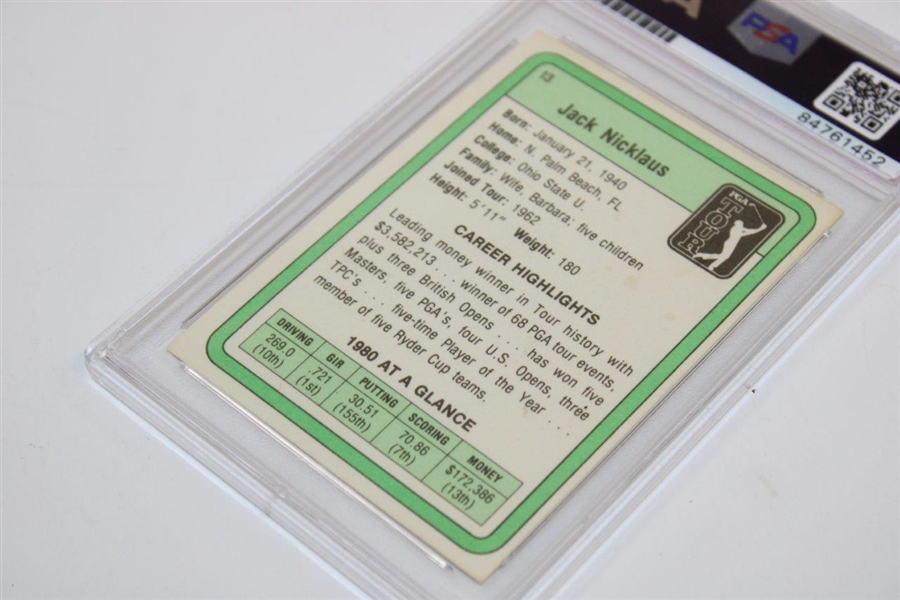 Jack Nicklaus Signed 1981 Donruss Rookie Card PSA/DNA Certified Auto Grade GEM-MT 10 #84761452