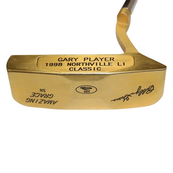 Champion Gary Player 1998 Northville LI Classic Winner Bobby Grace Gold Plated Putter - Final Pro Win