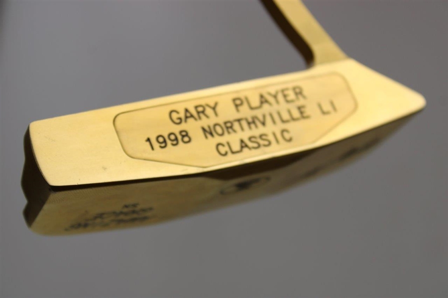 Champion Gary Player 1998 Northville LI Classic Winner Bobby Grace Gold Plated Putter - Final Pro Win