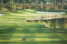Atlanta Athletic Club Highland Course #15 Print #102/850 Signed by Artist Steve Lotus with '2001' PGA