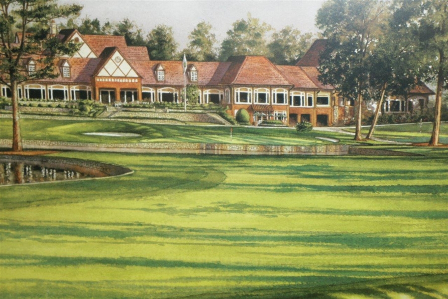 Atlanta Athletic Club Highland Course #18 Print #106/850 Signed by Artist Steve Lotus with '2001' PGA