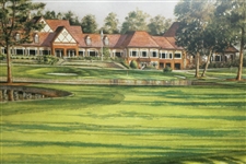 Atlanta Athletic Club Highland Course #18 Print #106/850 Signed by Artist Steve Lotus with '2001' PGA
