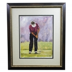 Scott Medlock Framed Poster of Golfer Putting