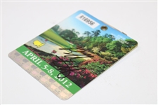Bubba Watson Signed 2012 Masters Tournament SERIES Badge #R16956 JSA ALOA