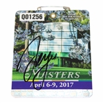 Sergio Garcia Signed 2017 Masters Tournament SERIES Badge #Q01256 JSA ALOA