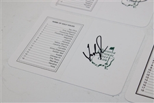 Scott, Langer, Johnson & Couples Signed Augusta National GC Scorecards JSA ALOA