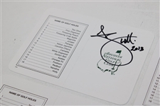 Scott, Langer, Johnson & Couples Signed Augusta National GC Scorecards JSA ALOA