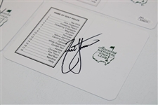 Scott, Langer, Johnson & Couples Signed Augusta National GC Scorecards JSA ALOA