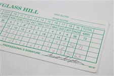 Scott Simpson w/Bill Murray 1998 AT&T Scorecard at Spyglass Hill Jeff Sluman Marker