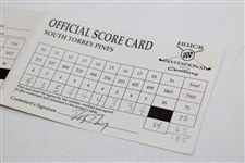 Payne Stewart Signed 1998 Buick Invitational Bob Tway Scorecard JSA ALOA