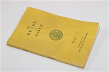 Ed Dudley's Personal 1963 U.S.G.A. The Rules of Golf Booklet - Chi-Chi Rodriguez Collection