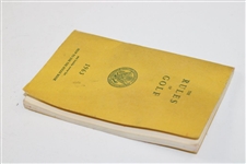 Ed Dudley's Personal 1963 U.S.G.A. The Rules of Golf Booklet - Chi-Chi Rodriguez Collection