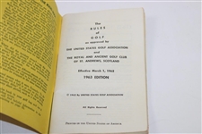 Ed Dudley's Personal 1963 U.S.G.A. The Rules of Golf Booklet - Chi-Chi Rodriguez Collection
