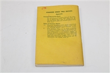 Ed Dudley's Personal 1963 U.S.G.A. The Rules of Golf Booklet - Chi-Chi Rodriguez Collection