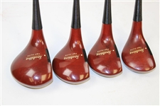Ed Dudley's Personal Spalding Top-Flite 1-3-4-5 Hydrosealed Model 87 Woods Set Reg. #V1134 