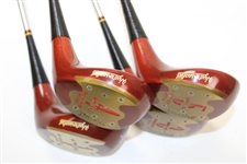 Ed Dudley's Personal Spalding Top-Flite 1-3-4-5 Hydrosealed Model 87 Woods Set Reg. #V1134 