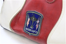 Chi-Chi Rodriguez's Personal Used 1973 Ryder Cup Team USA Red/White/Blue Duffel Bag