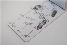 1995 US Open at Shinnecock Hills GC Official Player's Yardage Book - Tiger's US Open Debut