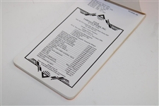 1997 US Open at Congressional Official Player's Yardage Book