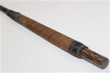 Carron Smooth Face Brass Head Hickory Putter with Shaft Stamp