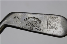 Left Handed R. B. Rutherford Hickory P-3 Putter