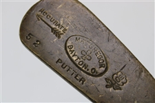 MacGregor Dayton Accurate 52 Brass Hickory Putter with Shaft Stamp