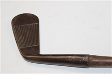 T. Stewart Francis Ouimet/Robert T Jones Pete Conte Gulph Mills Hickory 2 Iron w/ Shaft Stamp