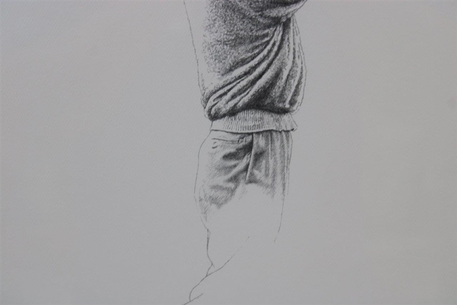 Artist Proof (Ap/2) Pencil Drawing Lithograph Of Ben Hogan, Signed By Artist Edward Kasper