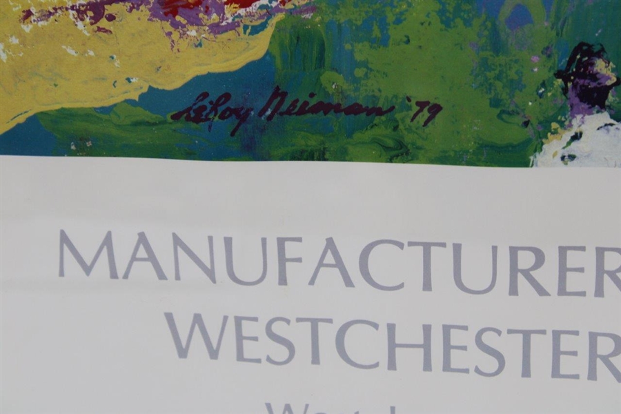 Leroy Neiman Signed Westchester Classic Golf Print Framed JSA ALOA