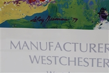 Leroy Neiman Signed Westchester Classic Golf Print Framed JSA ALOA