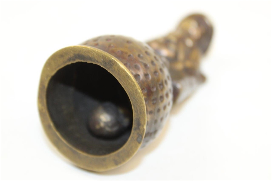 Circa 1930's Dunlop Man Brass Caddie Bell