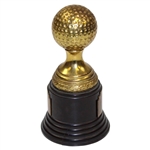 WWII Era Best Putter Gold Colored Golf Ball Trophy Holtite Golf Club
