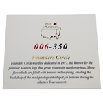 2021 Masters Tournament Ltd Ed #006/350 Commemorative 1oz .999 Fine Silver Coin