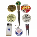 Vintage Lot of 7 Sammy Davis Jr Canon Greater Hartford Open Logo Tournament Accessories