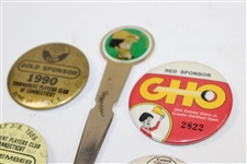 Vintage Lot of 7 Sammy Davis Jr Canon Greater Hartford Open Logo Tournament Accessories