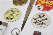 Vintage Lot of 7 Sammy Davis Jr Canon Greater Hartford Open Logo Tournament Accessories