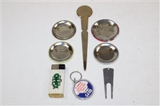 Vintage Lot of 7 Sammy Davis Jr Canon Greater Hartford Open Logo Tournament Accessories