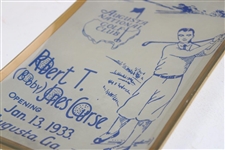 Augusta National Golf Club 'Bobby Jones Course' Opening Jan. 13, 1933 Commemorative Dish