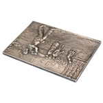 Large French Medal With Golf Scene