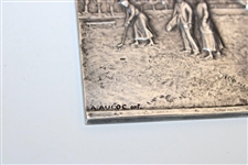 Large French Medal With Golf Scene