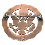 United States Golf Association of America (USGA) Vintage Brass Pin Back Eagle Badge