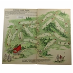 1926 Golf Game Board With Seth Raynor’s Last Work - Lookout Mountain Golf Course, GA