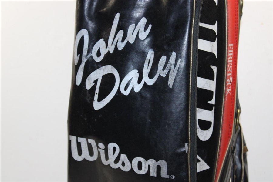 John Daly Signed Wilson Firestick Full Size Golf Bag JSA ALOA