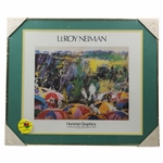 LeRoy Neiman Hammer Graphics 'Arnie in the Rain' Exclusive Reproduction Print - Sealed In Plastic - Framed