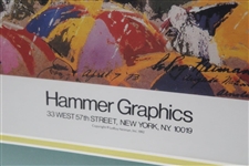 LeRoy Neiman Hammer Graphics 'Arnie in the Rain' Exclusive Reproduction Print - Sealed In Plastic - Framed