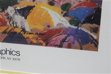 LeRoy Neiman Hammer Graphics 'Arnie in the Rain' Exclusive Reproduction Print - Sealed In Plastic - Framed
